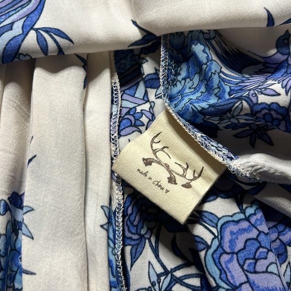 NWT Vintage Spell & the Gypsy Hotel Paradiso Strappy Maxi Dress in Bluebird LG - Picture 10 of 14